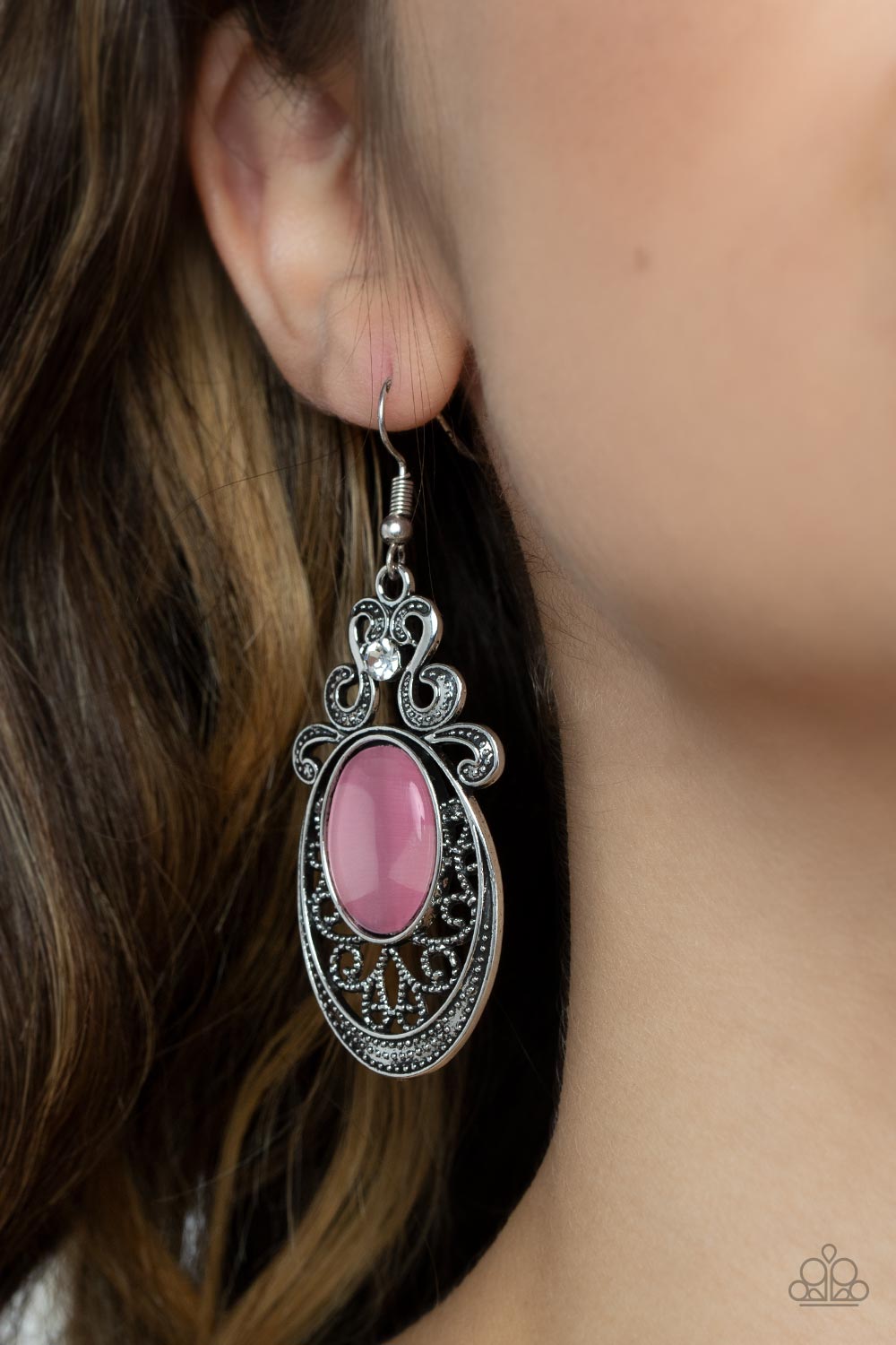 Garden Gondola Ride - Pink Earrings