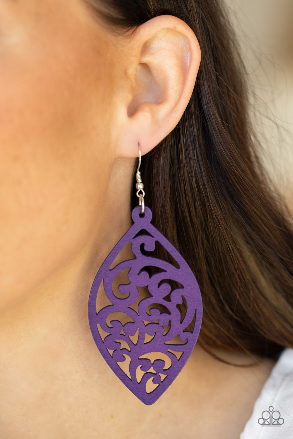 Coral Garden - Purple Paparazzi Earrings
