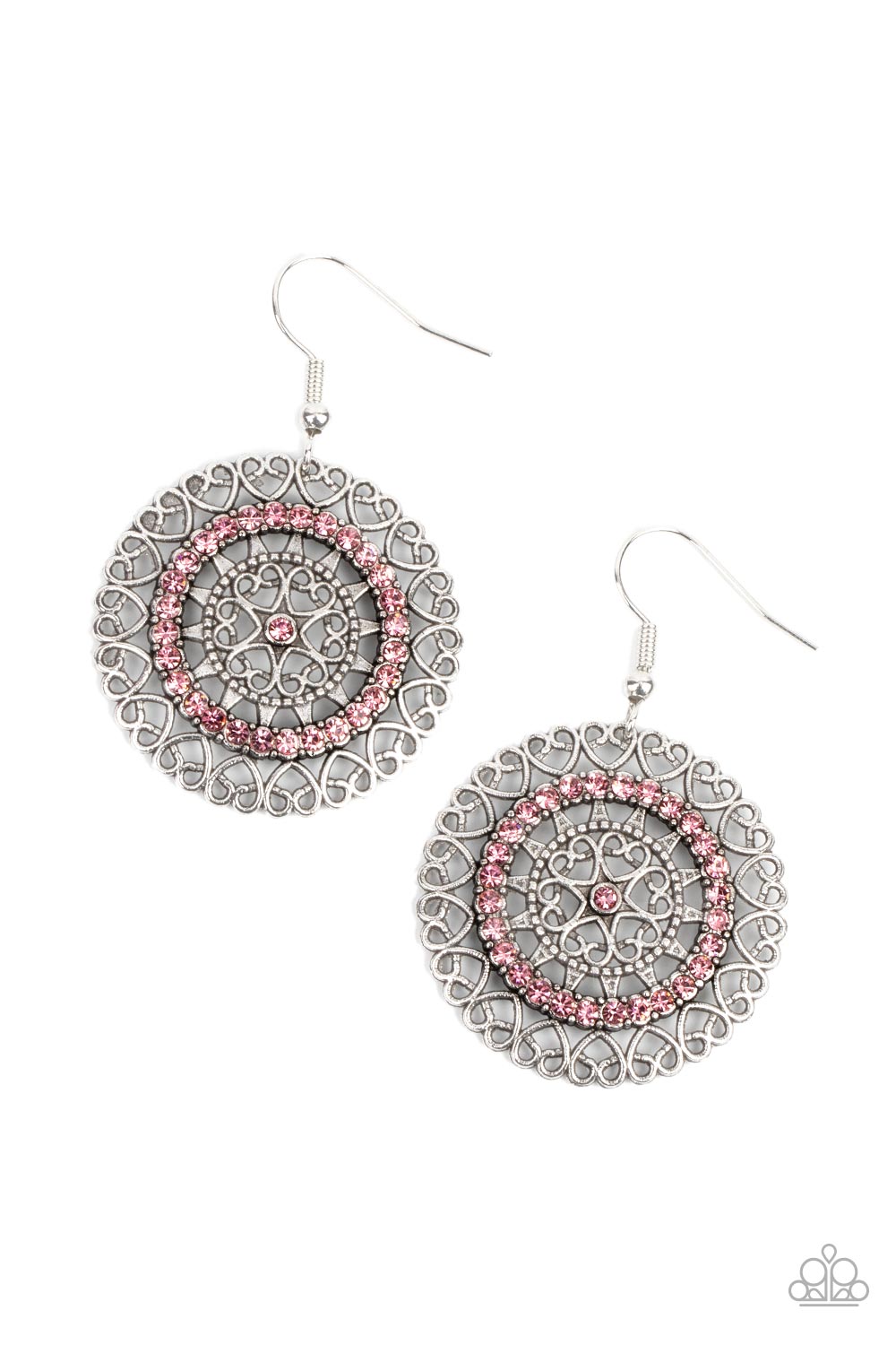 Fairytale Finale - Pink Paparazzi Earrings