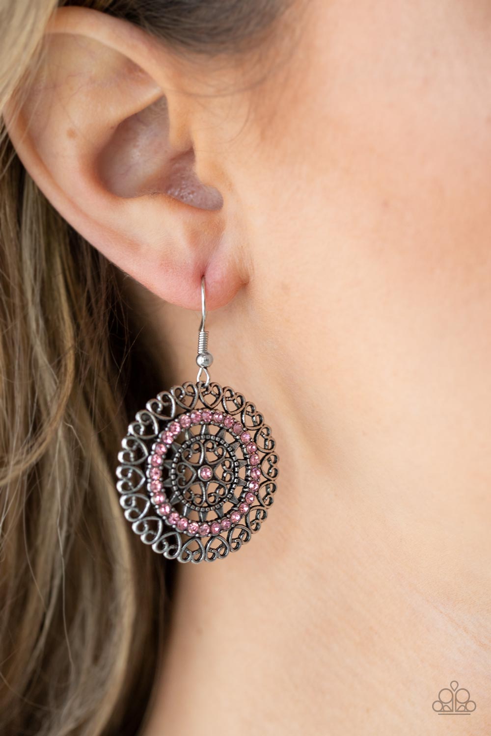 Fairytale Finale - Pink Paparazzi Earrings