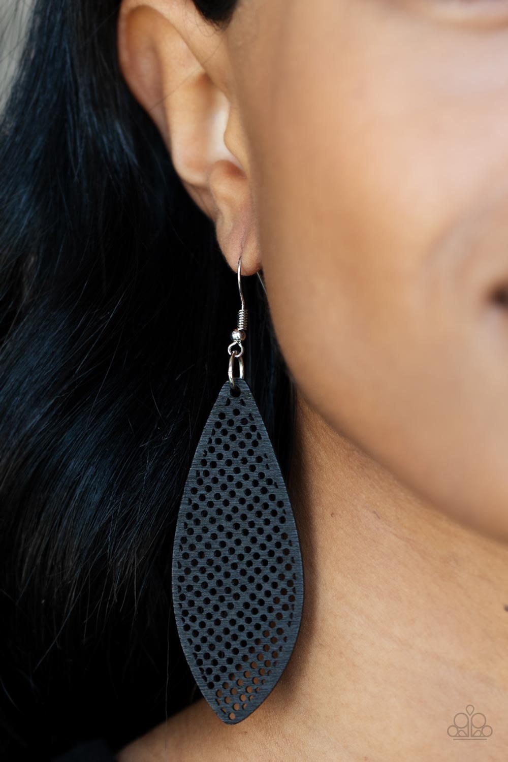 Surf Scene - Black Paparazzi Earrings