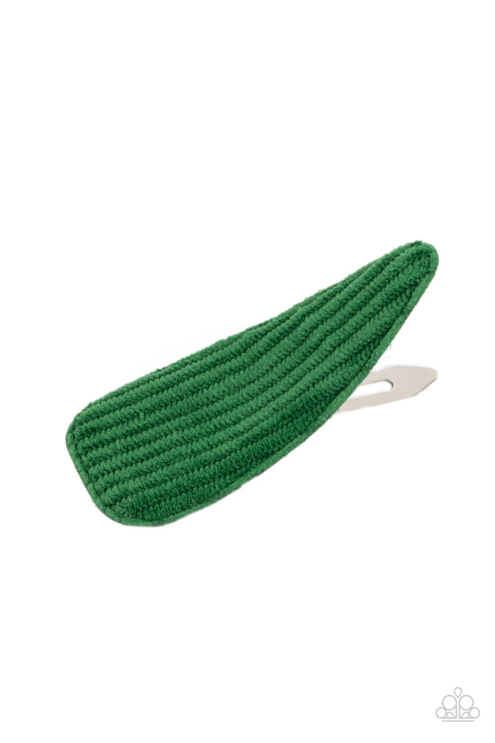 Colorfully Corduroy - Green Paparazzi Hair Clip