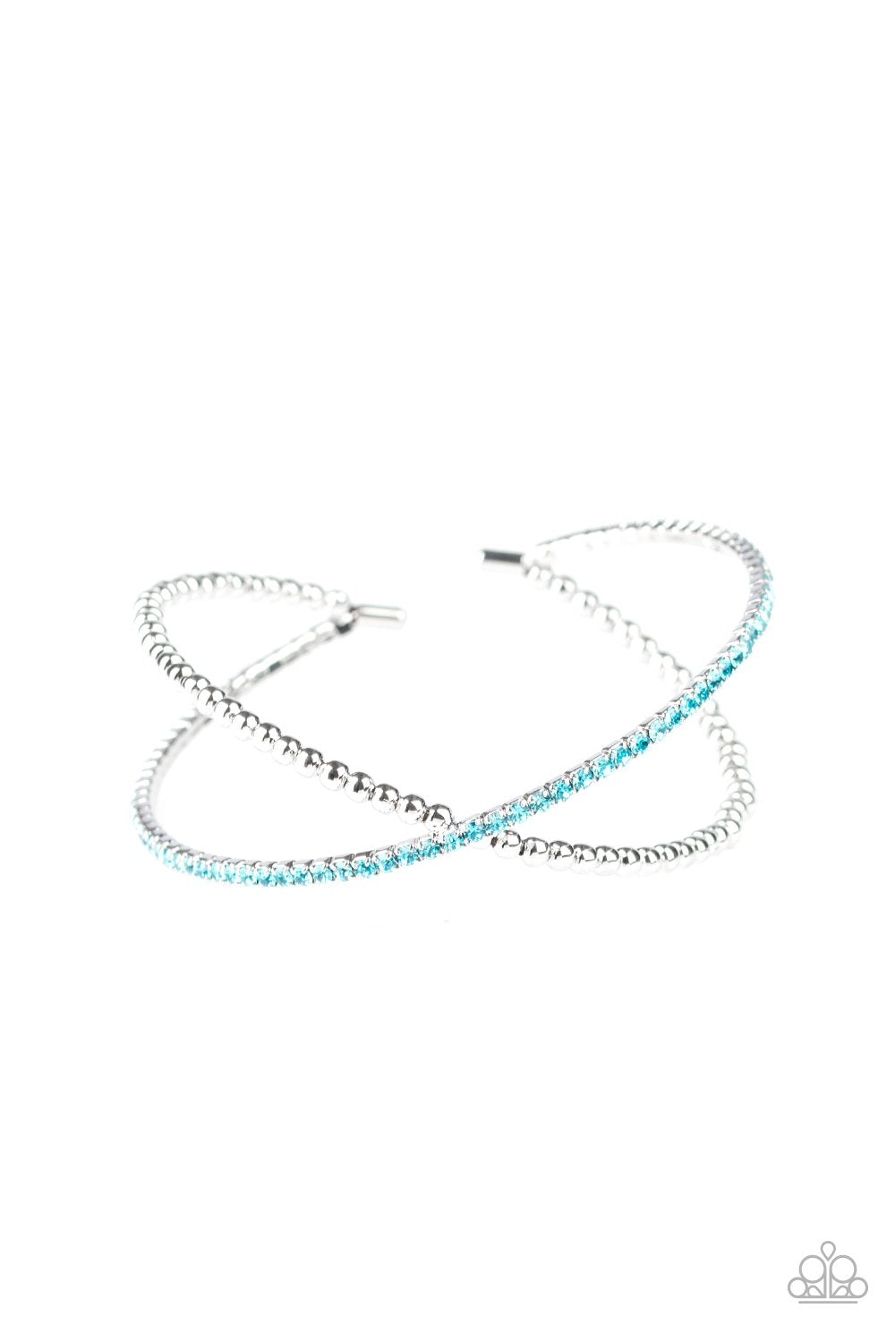 Chicly Crisscrossed - Blue Paparazzi Bracelet