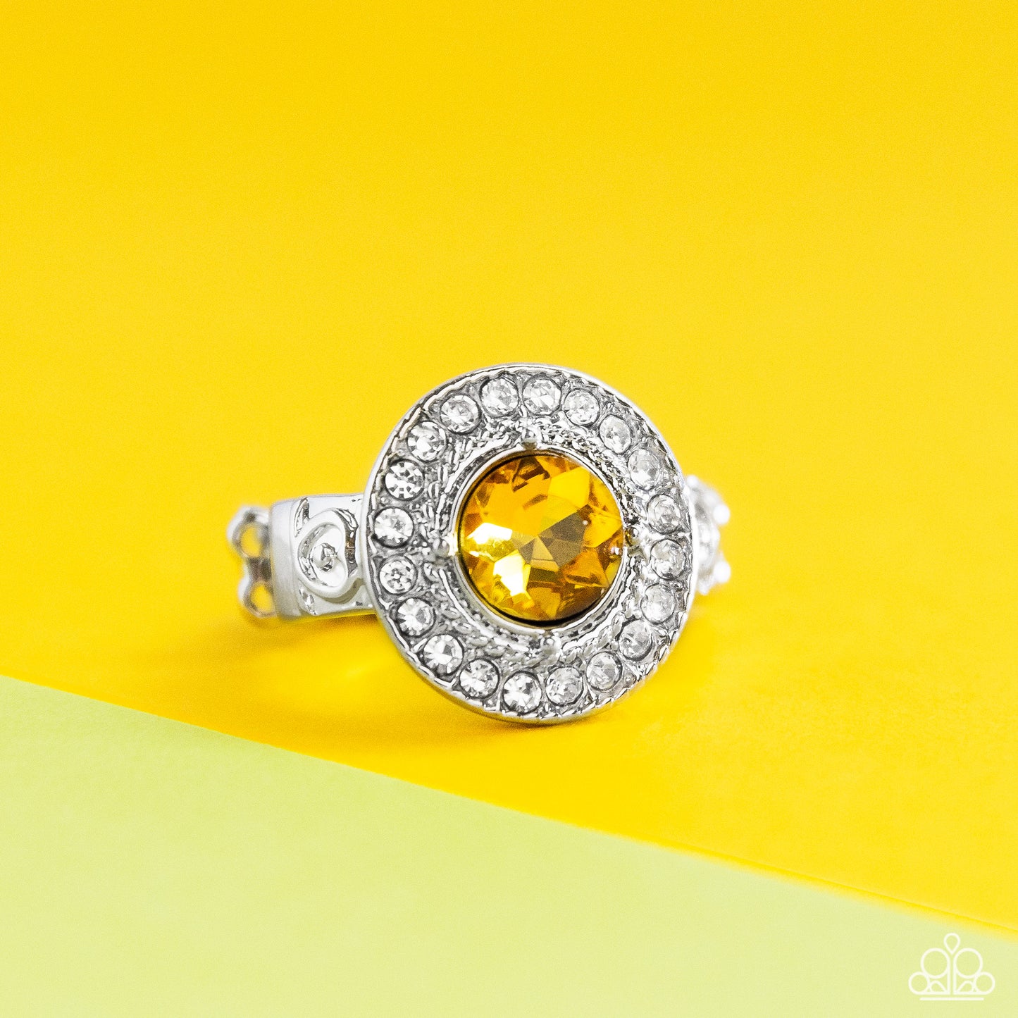 Targeted Timelessness - Yellow Paparazzi Ring