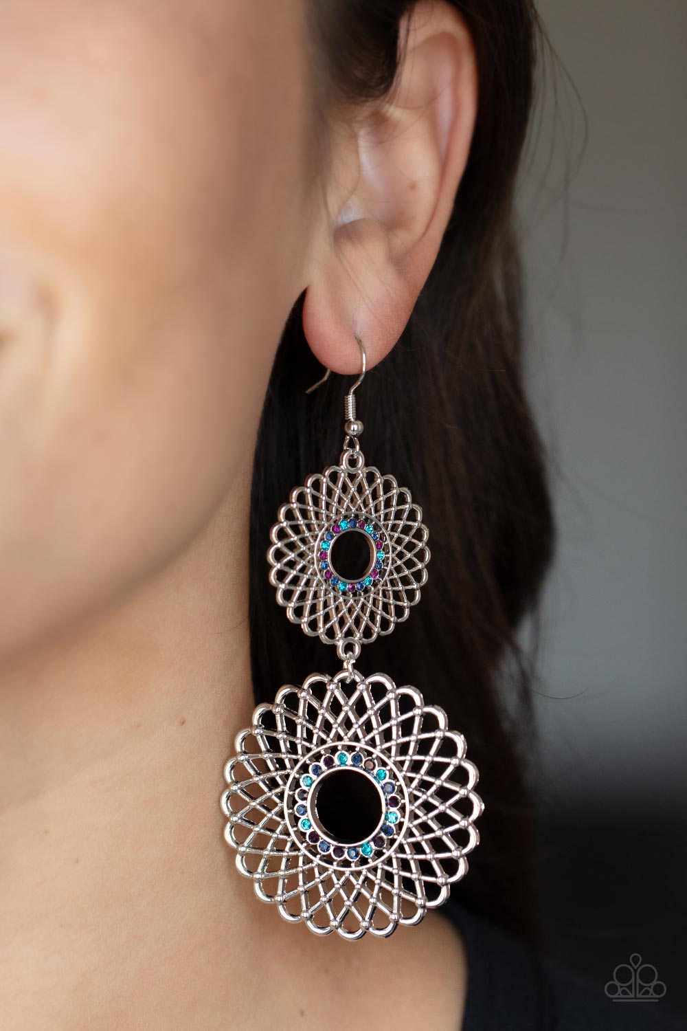 Regal Roulette - Mutli Paparazzi Earrings