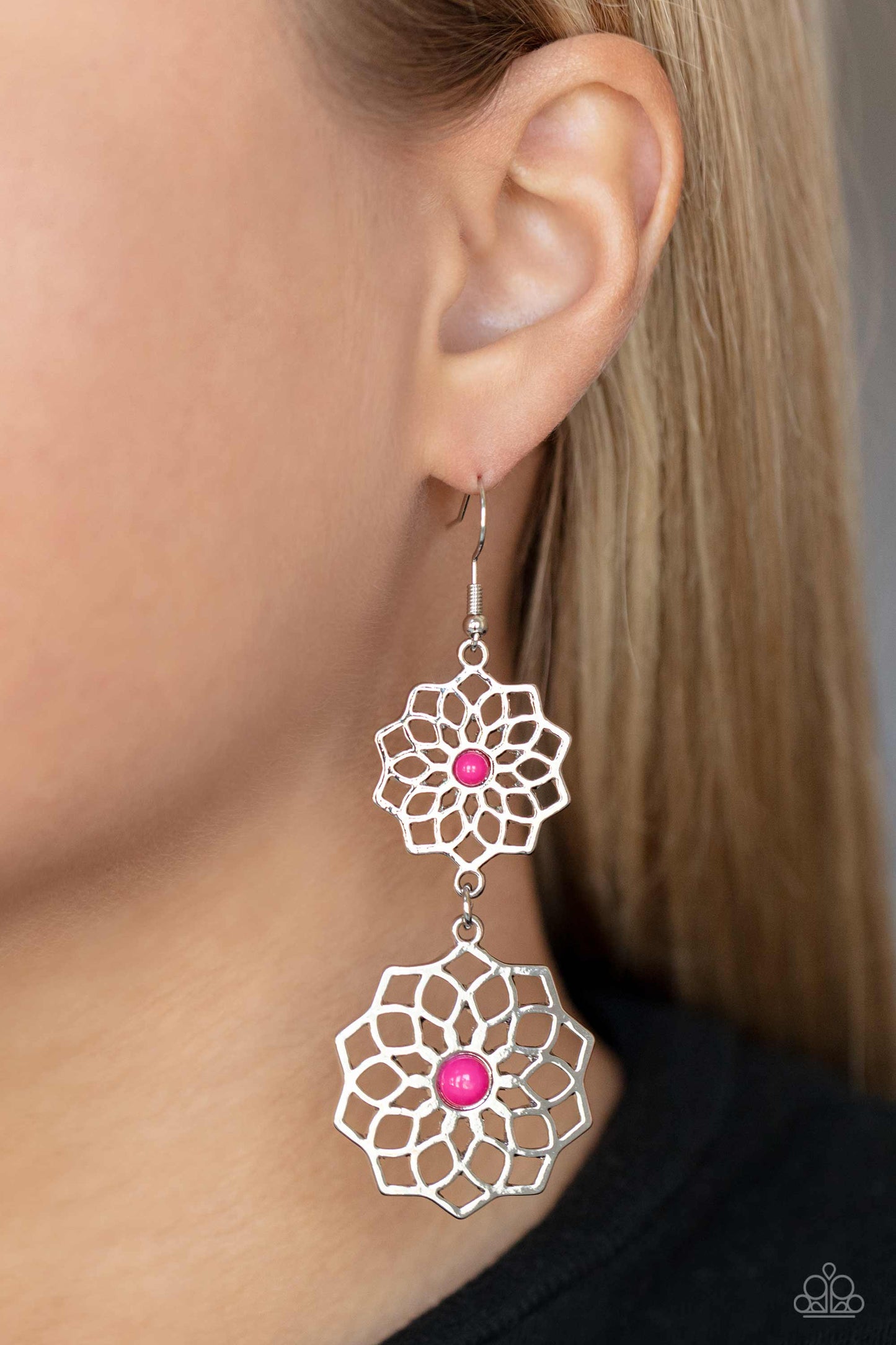 Posh Posy - Pink Paparazzi Earrings