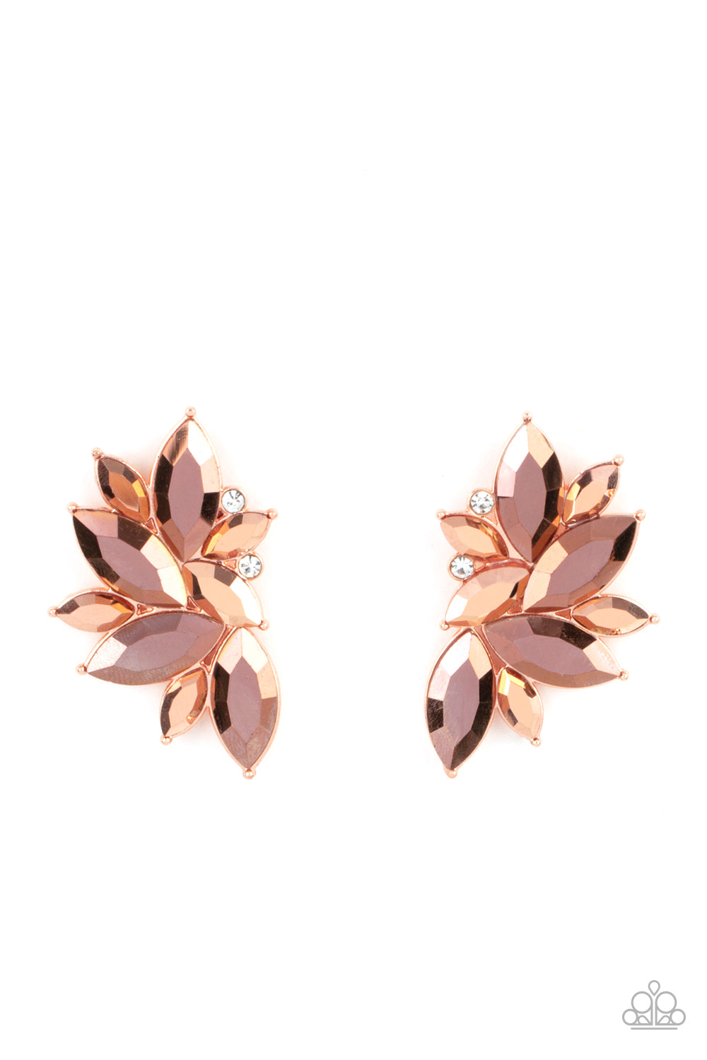 Instant Iridescence - Copper Paparazzi Earrings
