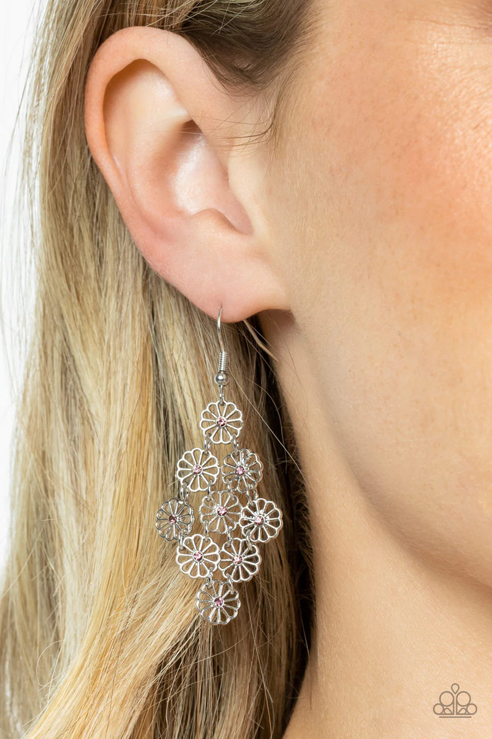 Bustling Blooms Purple Paparazzi Earrings
