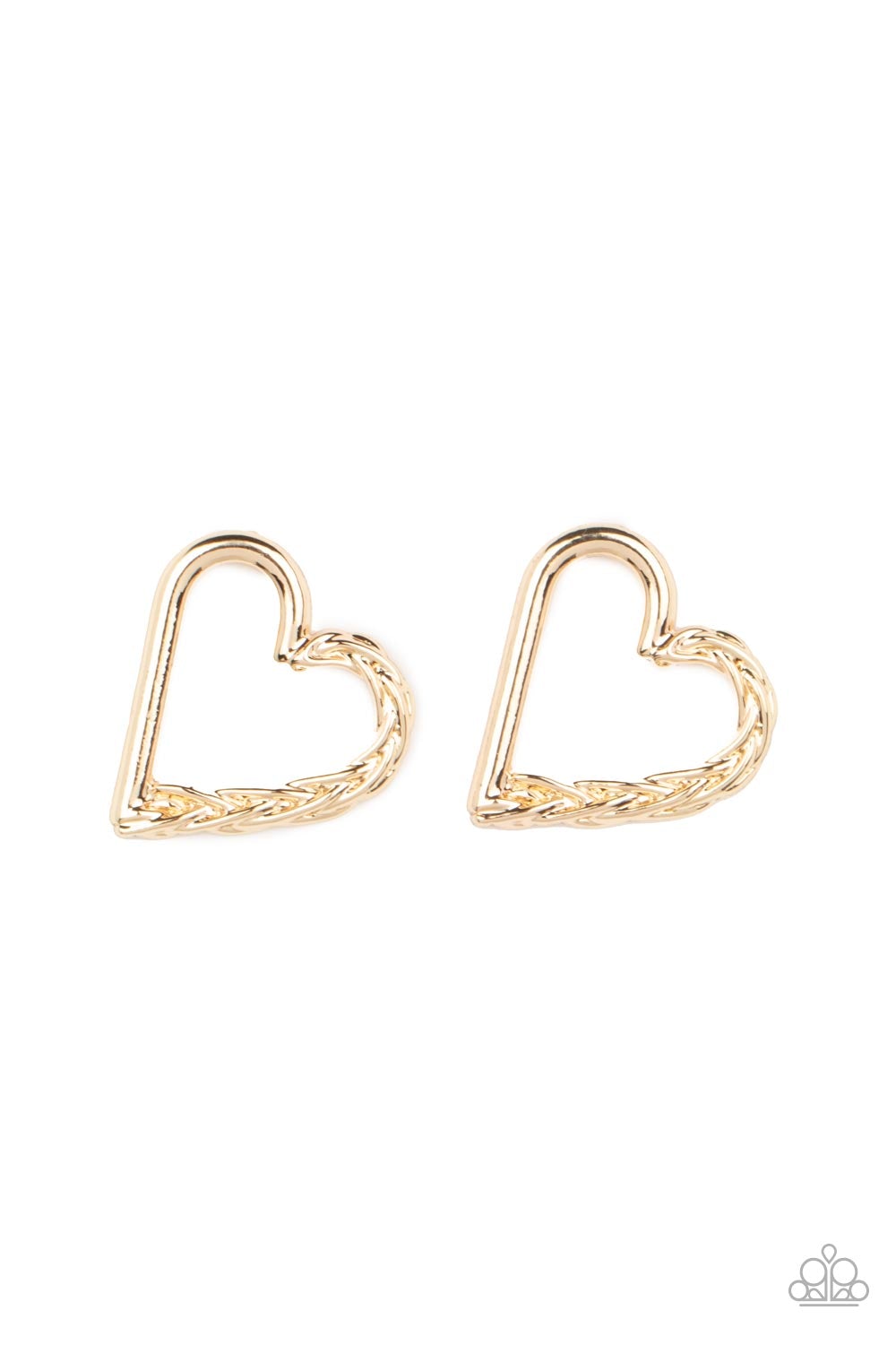 Cupid, Who? Paparazzi Gold Earrings
