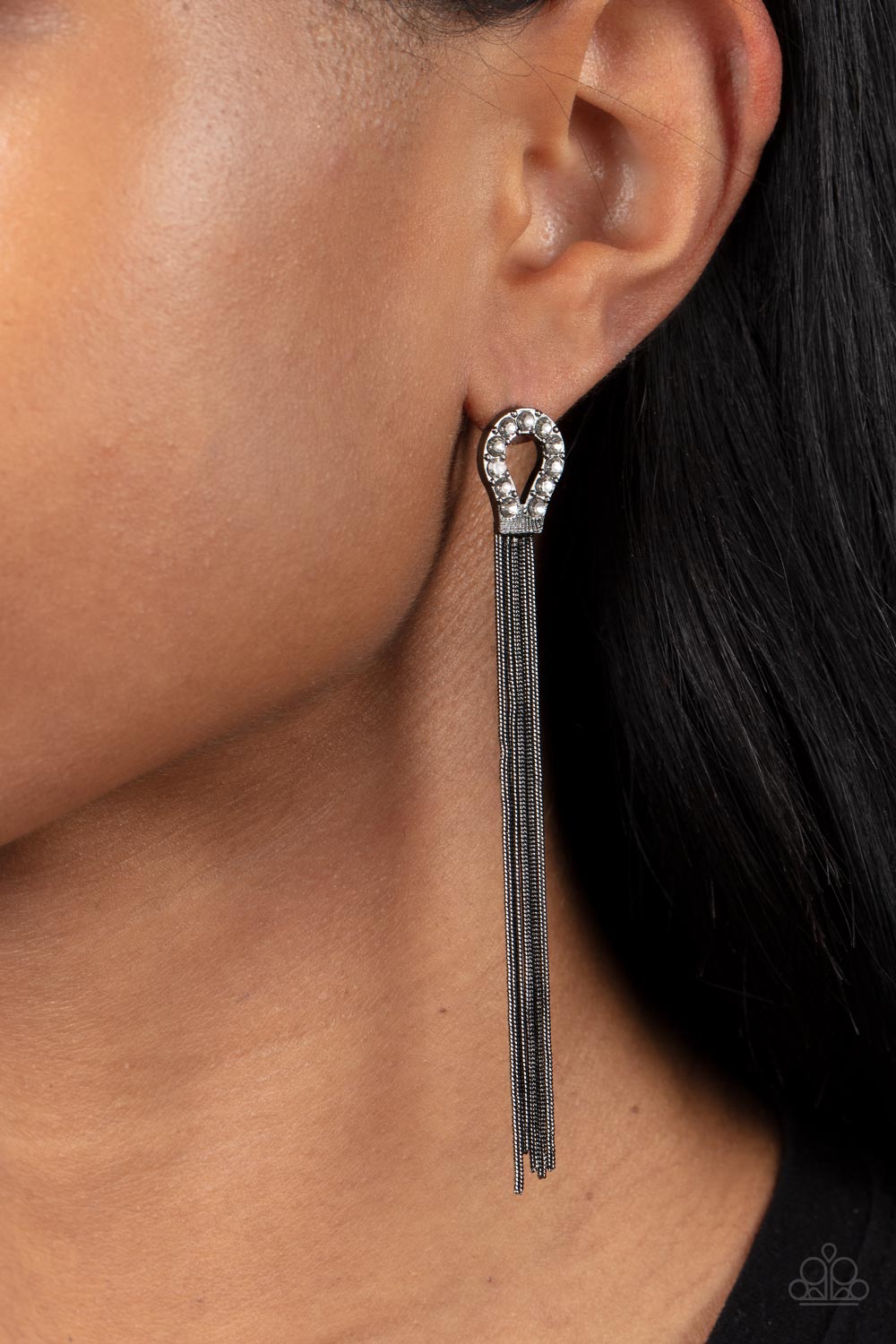 Dallas Debutante - Black Paparazzi Earrings
