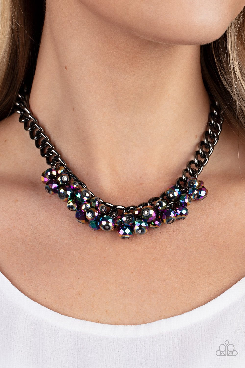 Galactic Knockout Multi Paparazzi Necklace