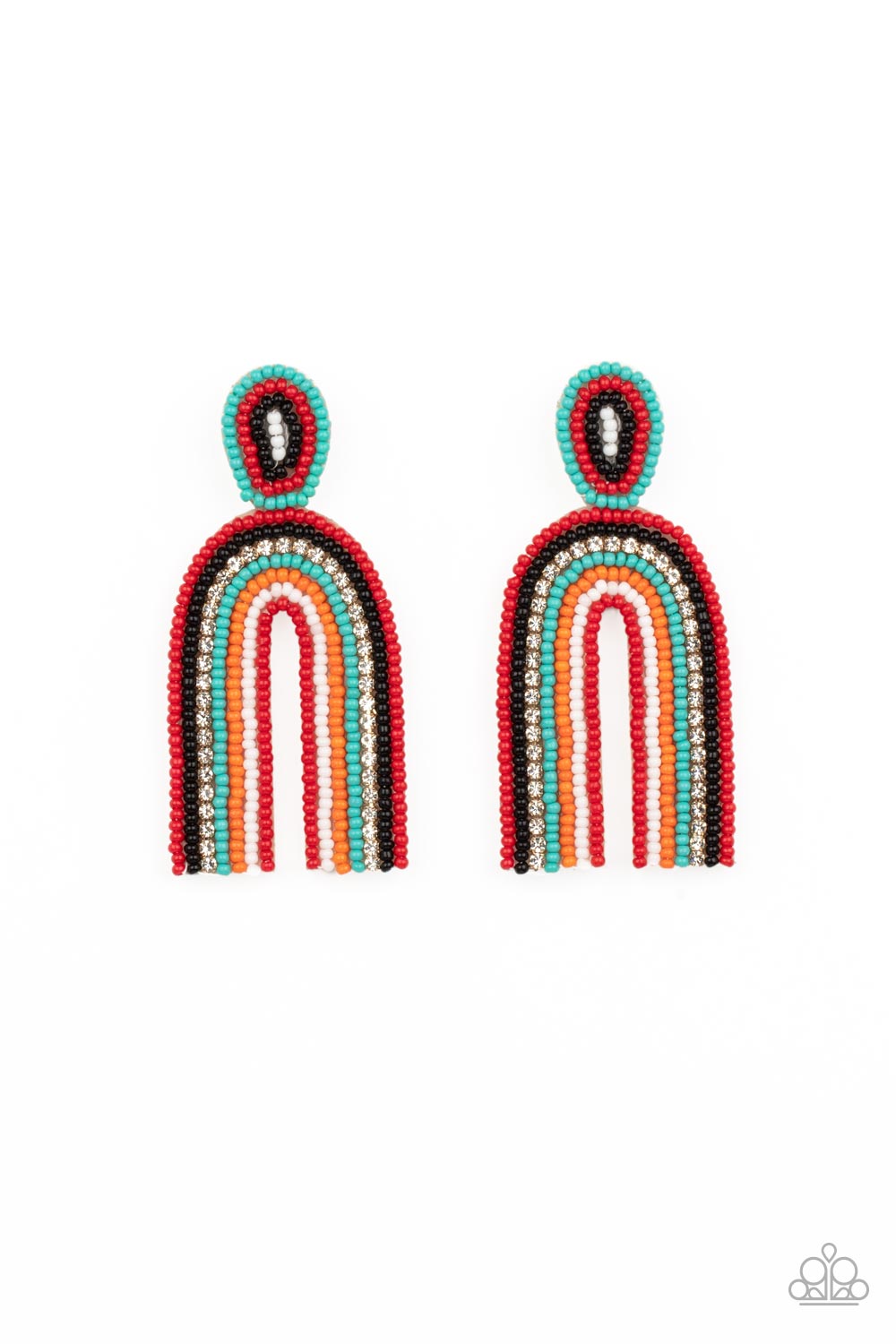 Rainbow Remedy - Multi Paparazzi Earrings