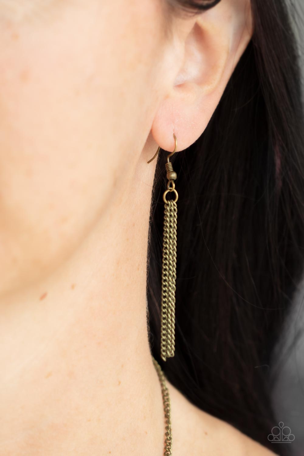 Pebble Me Pretty - Brass Paparazzi Necklace