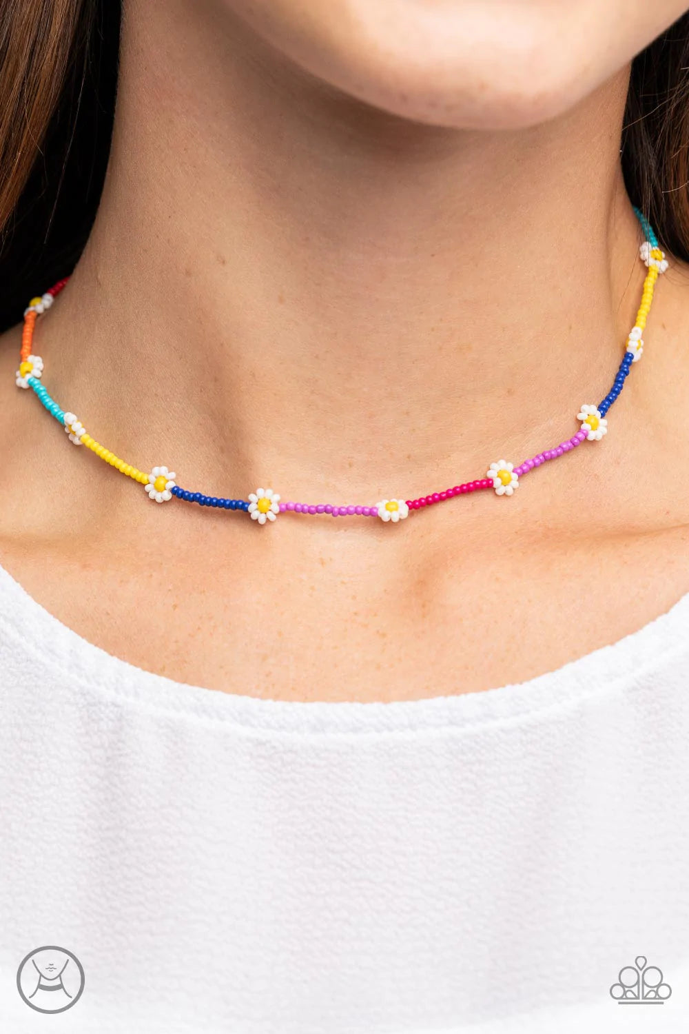 Colorfully Flower Child Multi Paparazzi Necklace