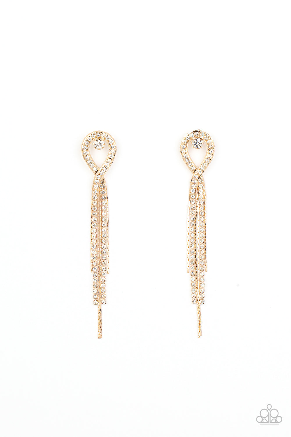 Luxury Lasso - Gold Paparazzi Earrings