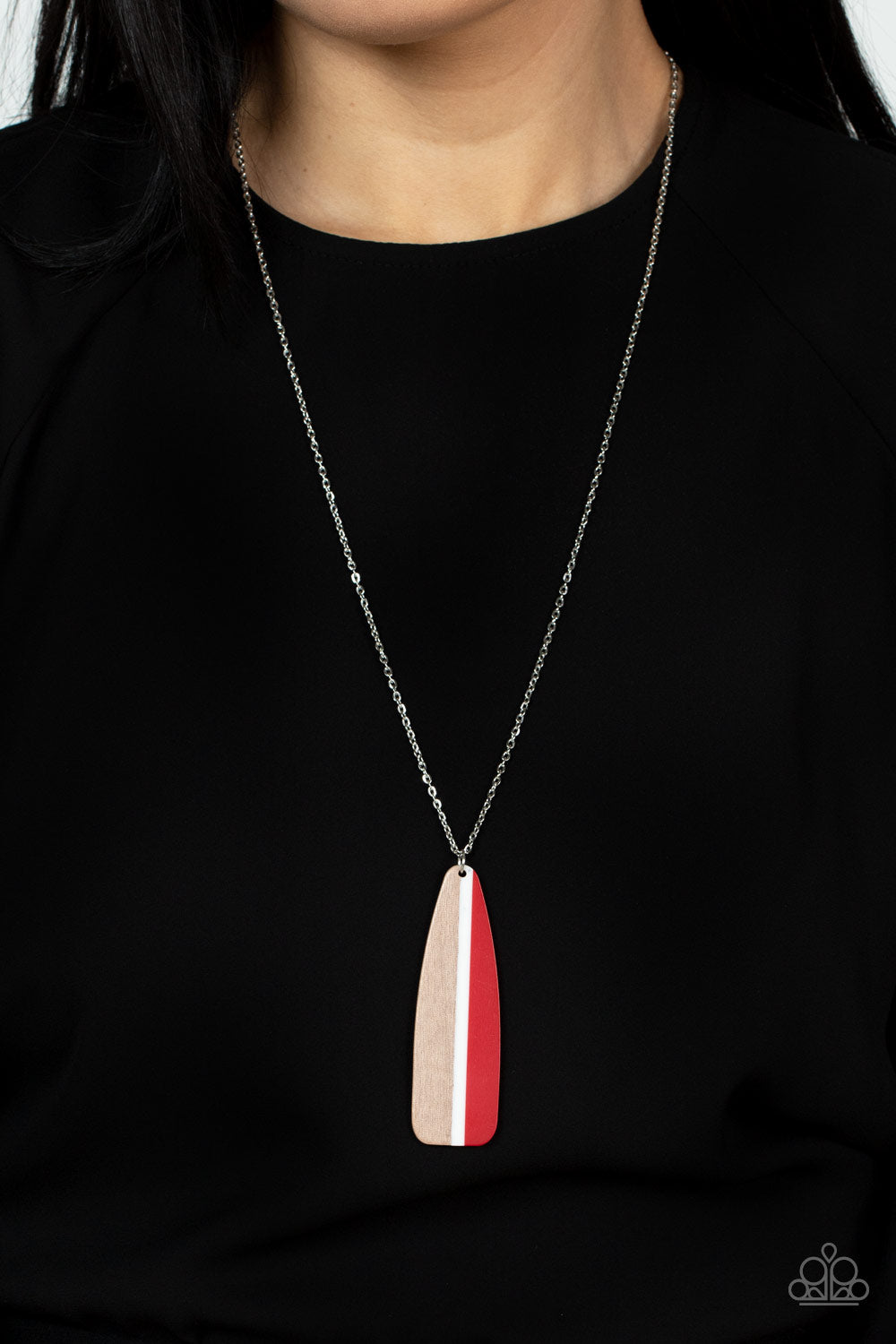 Grab a Paddle - Red Paparazzi Necklace