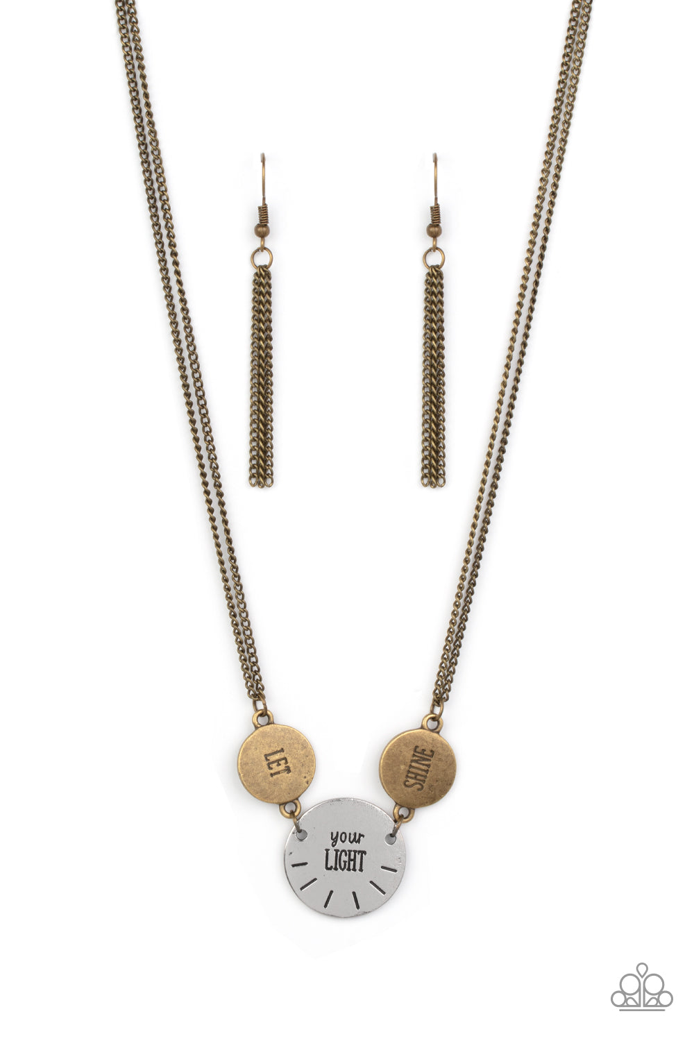 Shine Your Light - Brass Paparazzi Necklace