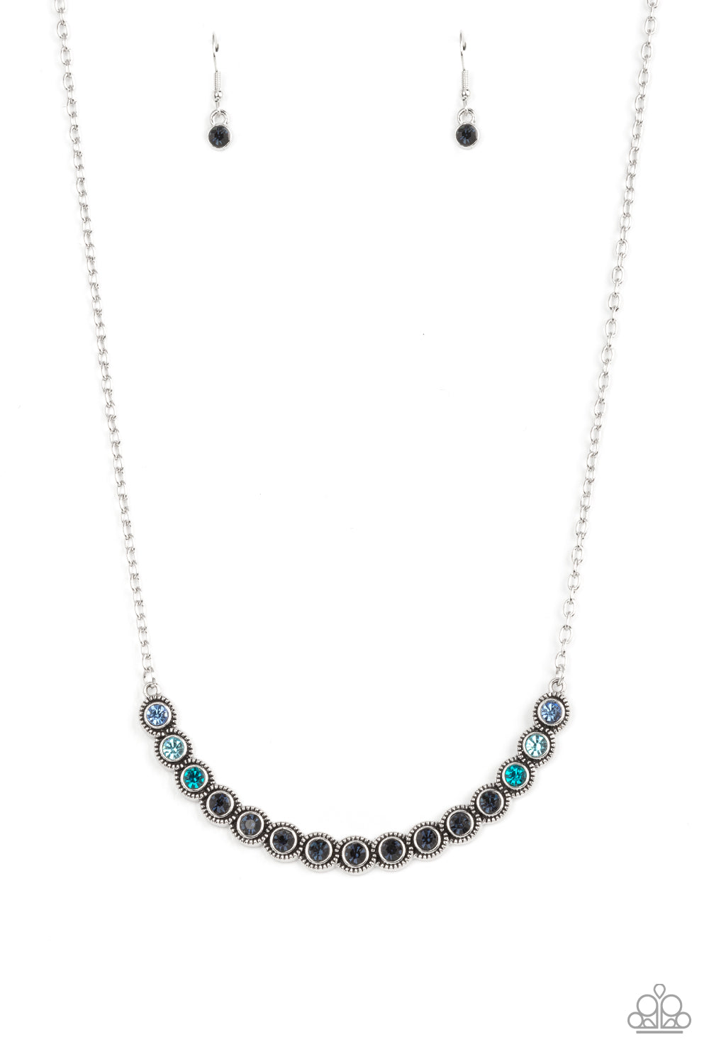 Throwing SHADES - Blue Paparazzi Necklace