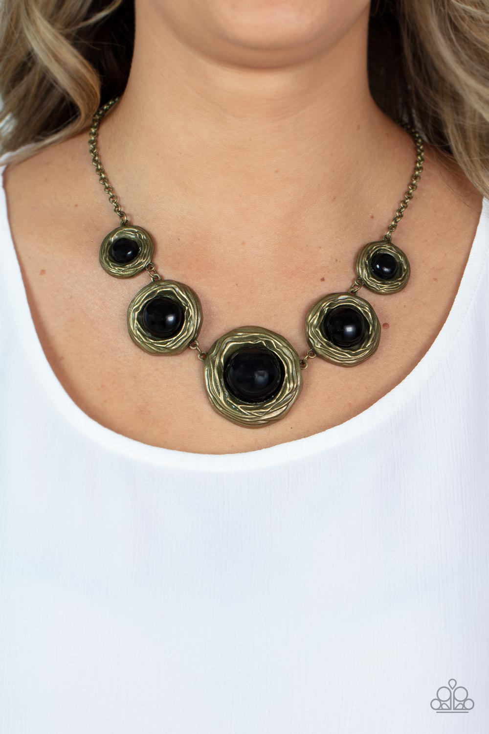 The Next NEST Thing - Brass Paparazzi Necklace