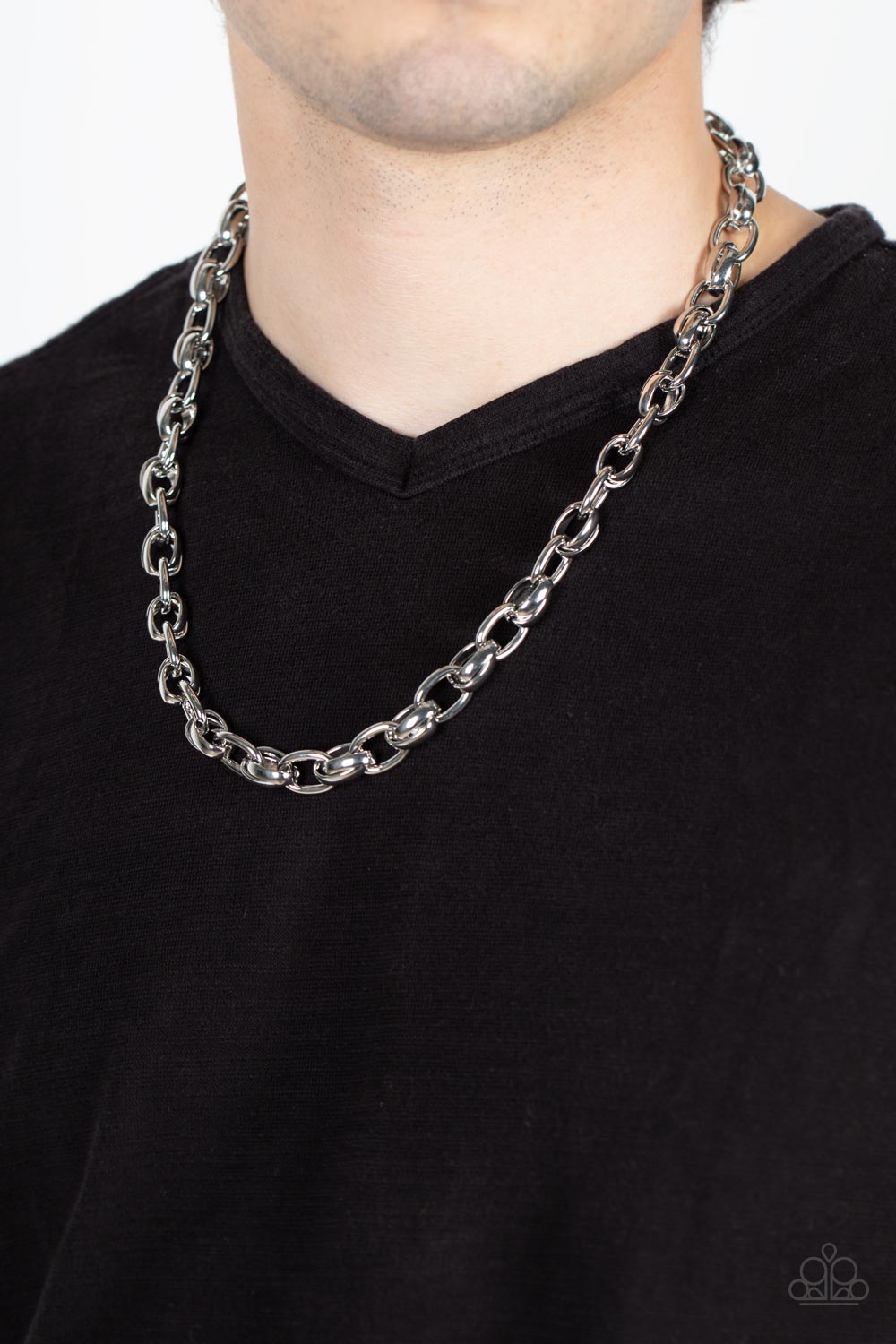 Rookie of the Year - Silver Paparazzi Urban Necklace