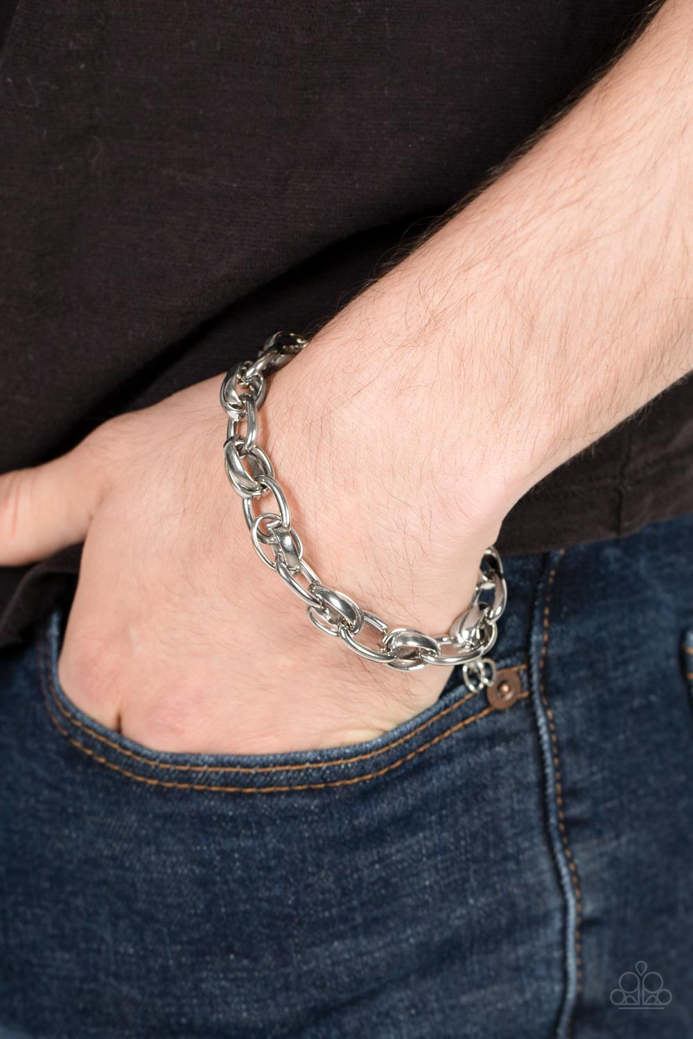 Rookie Roulette - Silver Paparazzi Urban Bracelet