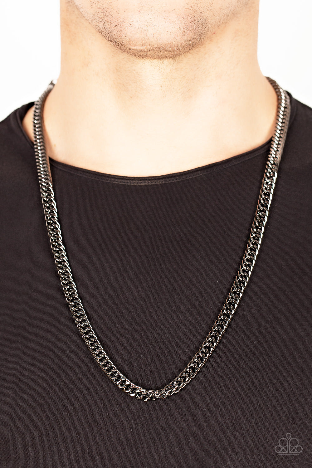 Standing Room Only - Black Paparazzi Urban Necklace