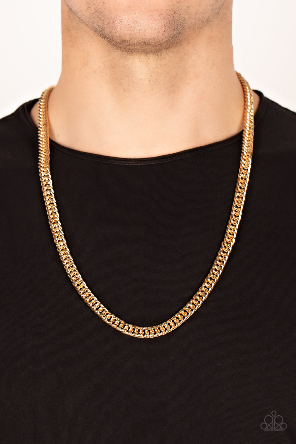 Standing Room Only - Gold Paparazzi Urban Necklace