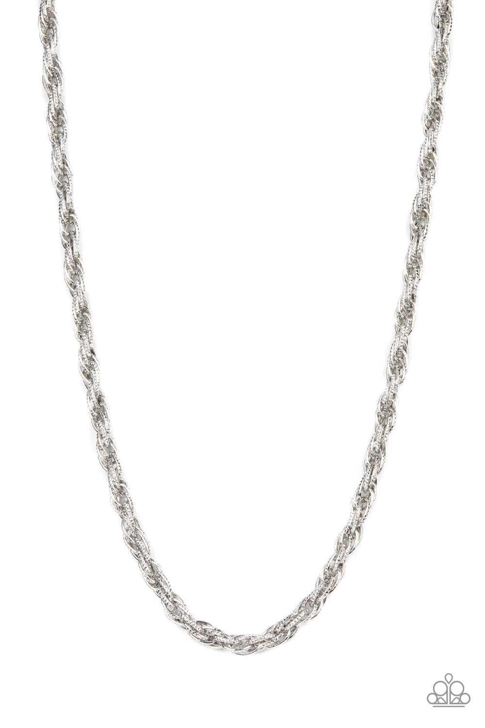 Pit Stop - Silver Paparazzi Urban Necklace