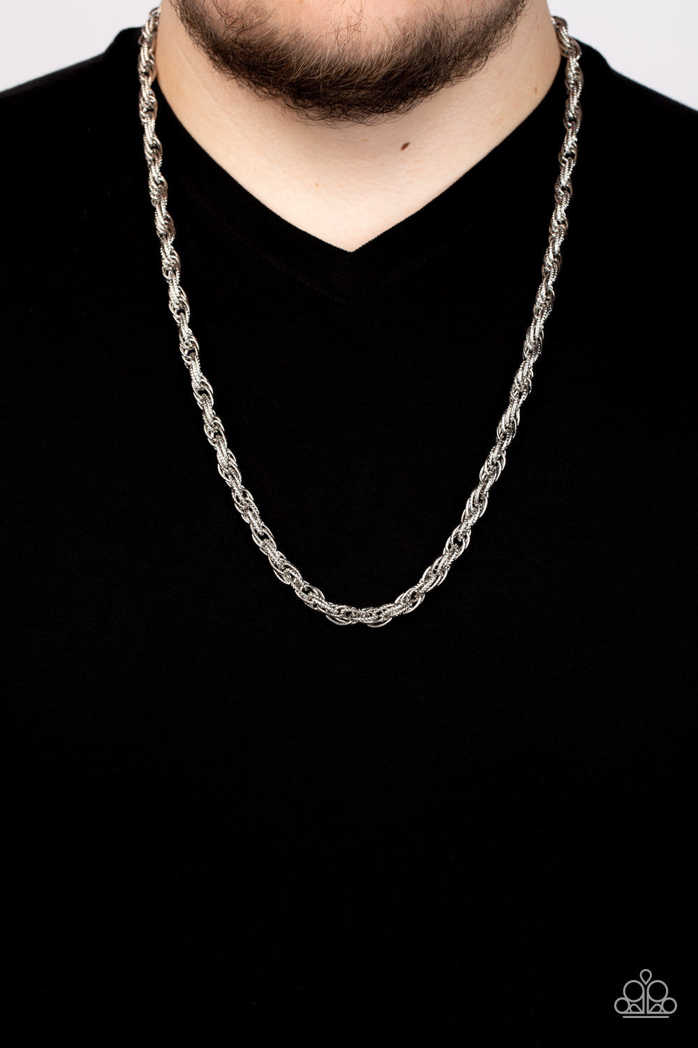 Pit Stop - Silver Paparazzi Urban Necklace