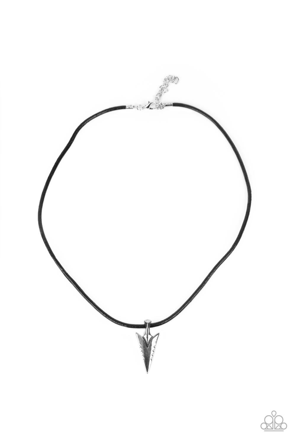 Pharaohs Arrow - Black Paparazzi Urban Necklace