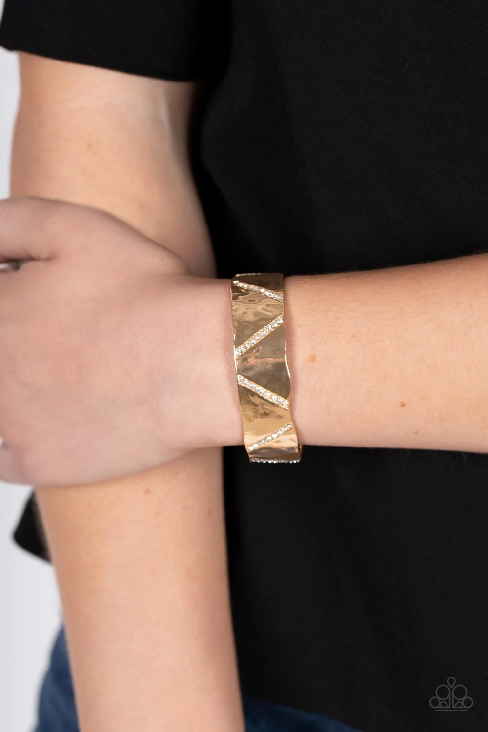 Couture Crusher Gold Paparazzi Bracelet