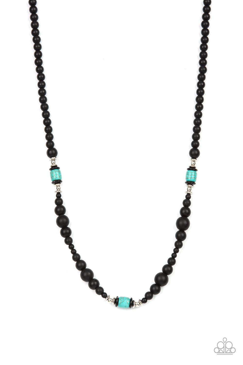 Stone Synchrony - Blue Paparazzi Urban Necklace