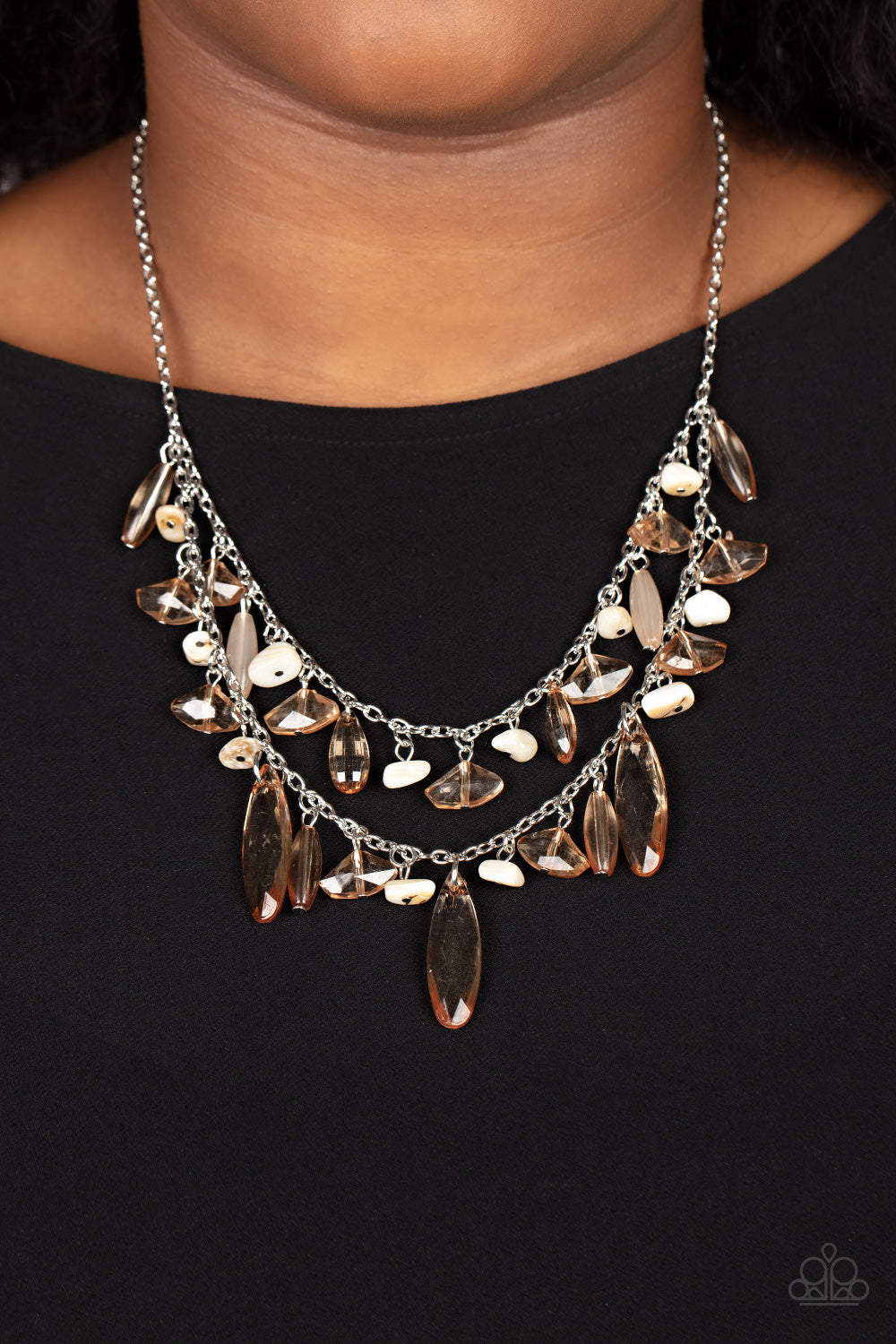 Candlelit Cabana - Brown Paparazzi Necklace