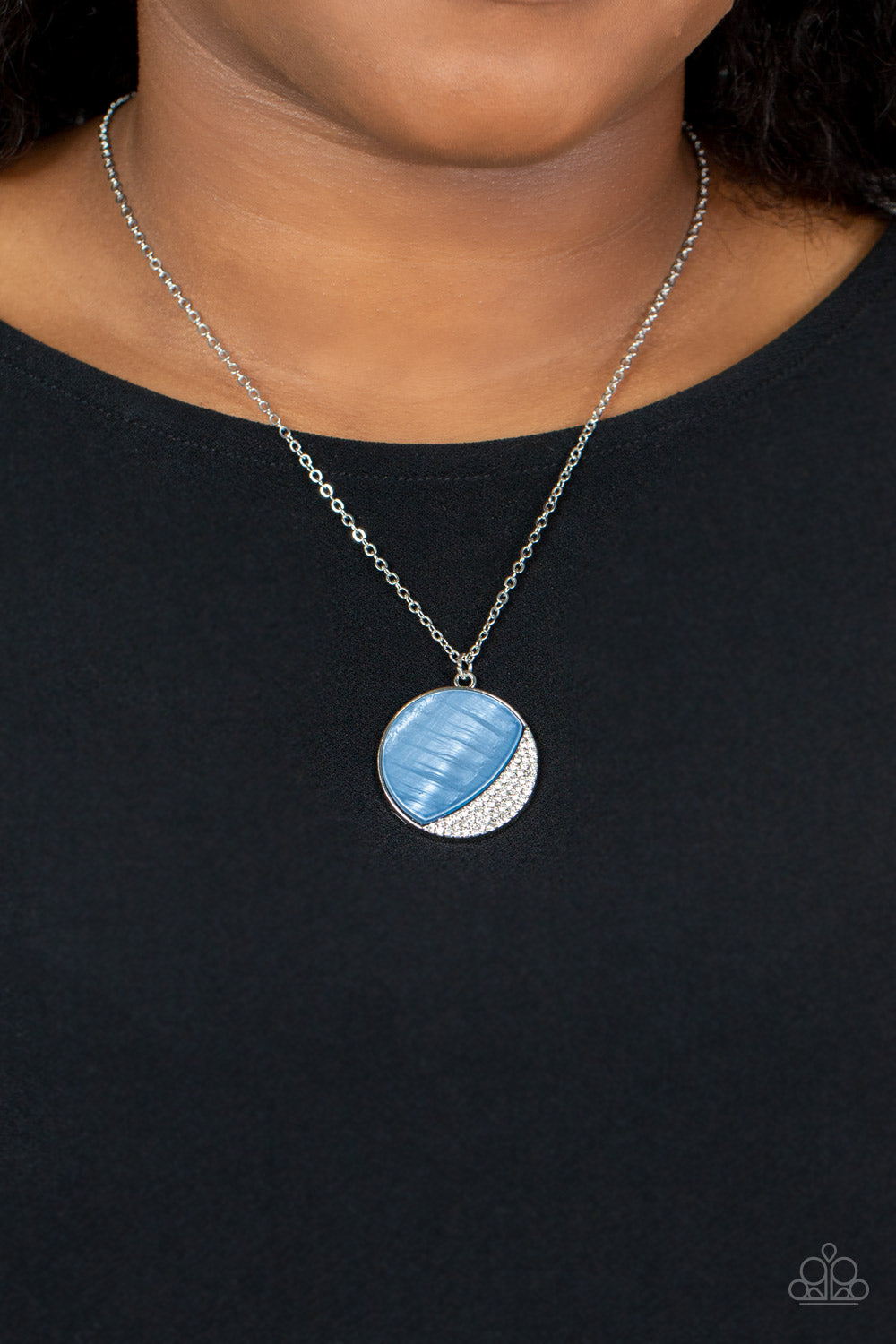 Oceanic Eclipse Blue Paparazzi Necklace
