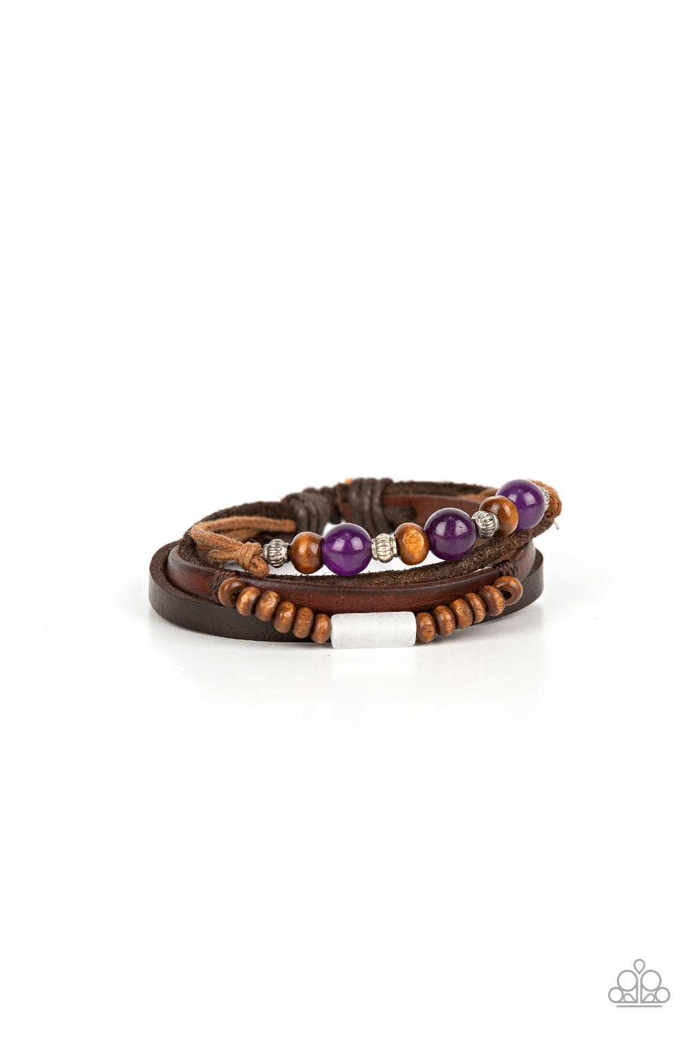 Public In-QUARRY - Purple Paparazzi Urban Bracelet