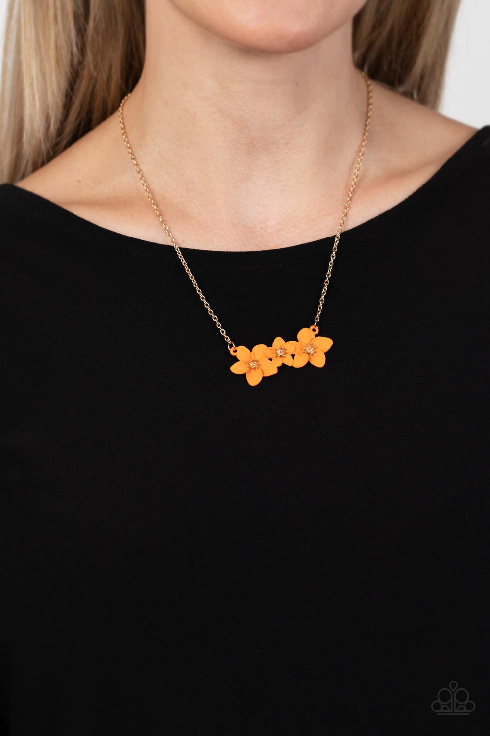 Petunia Picnic - Orange Paparazzi Necklace