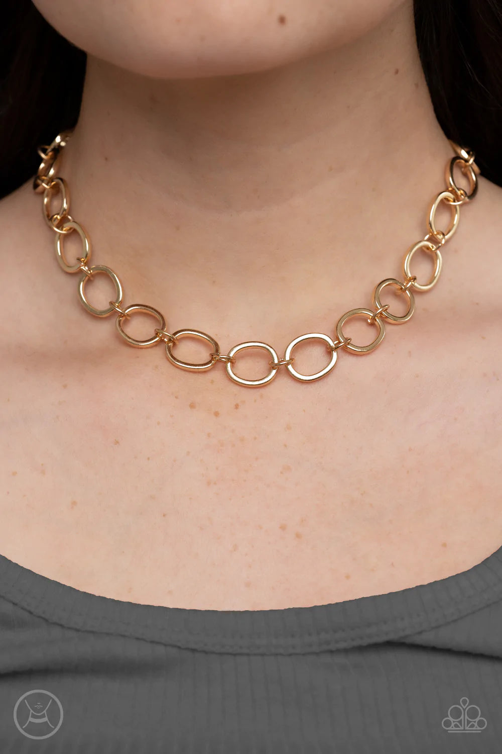 90's Nostalgia Gold Paparazzi Necklace