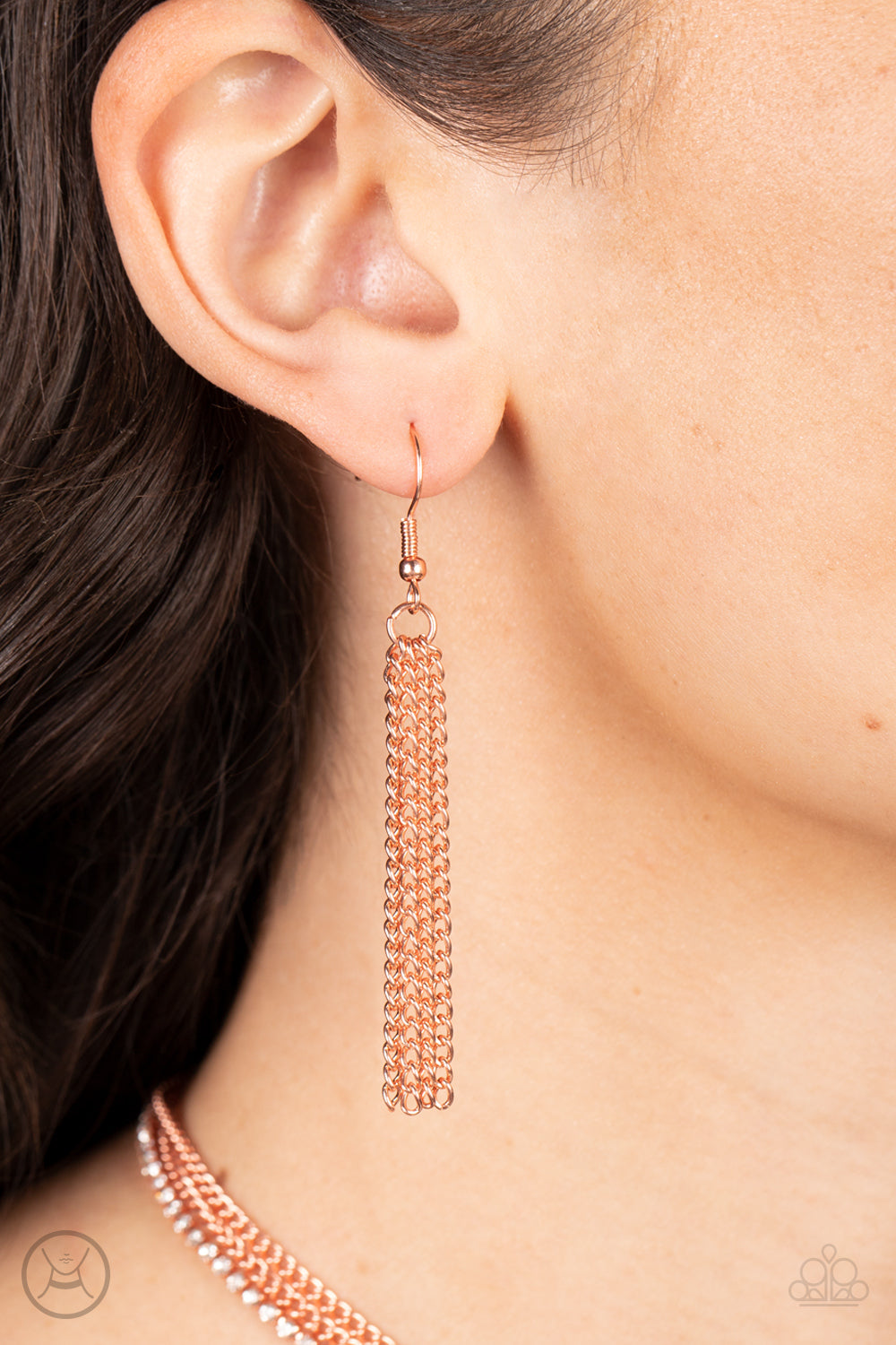 Glitzy Gusto - Copper Paparazzi Necklace