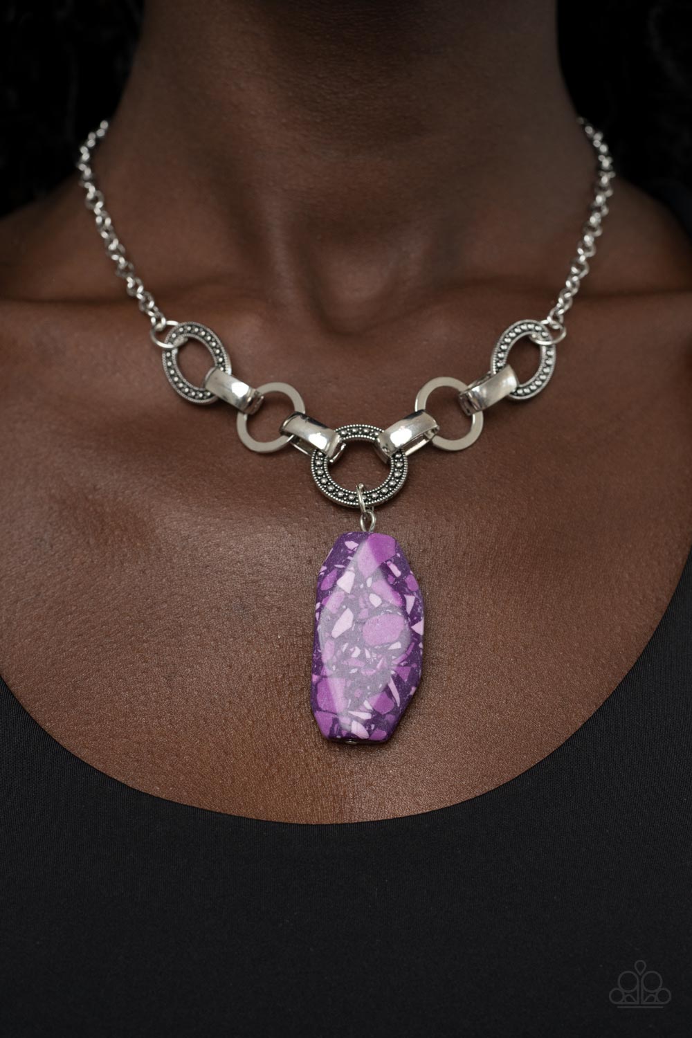 Mystical Mineral - Purple Paparazzi Necklace