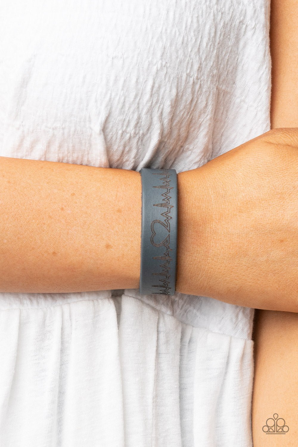 Haute Heartbeat Silver Paparazzi Urban Bracelet