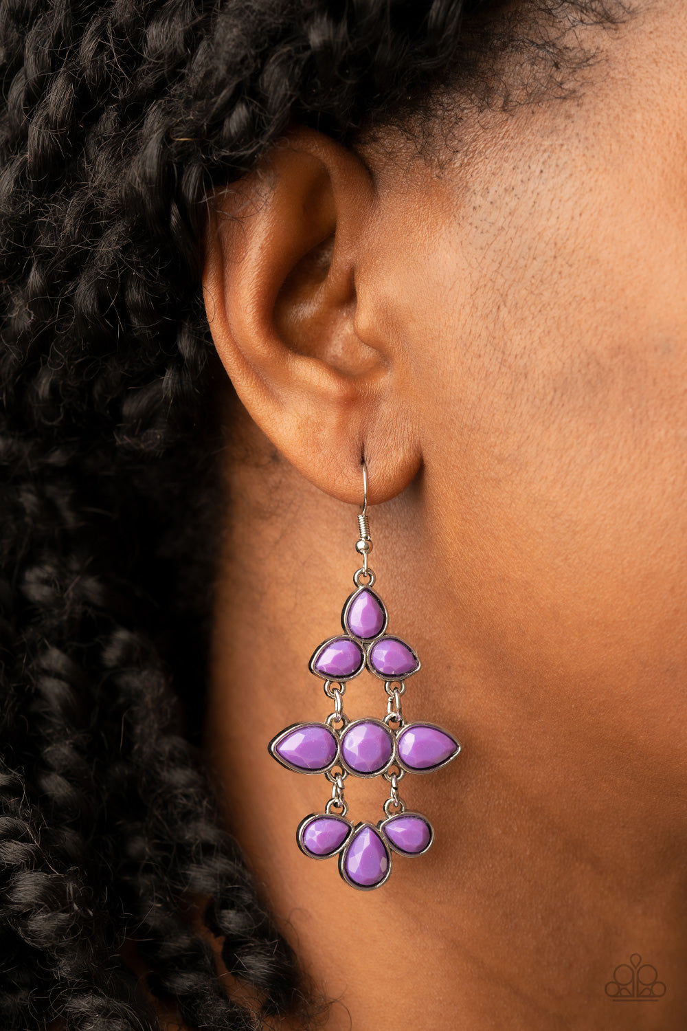 Bay Breezin - Purple Paparazzi Earrings