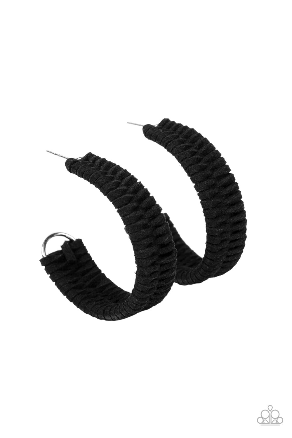 Rural Guru - Black Paparazzi Hoop Earrings