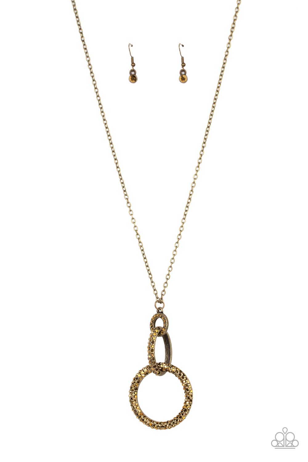 Radiant Ringleader - Brass Paparazzi Necklace