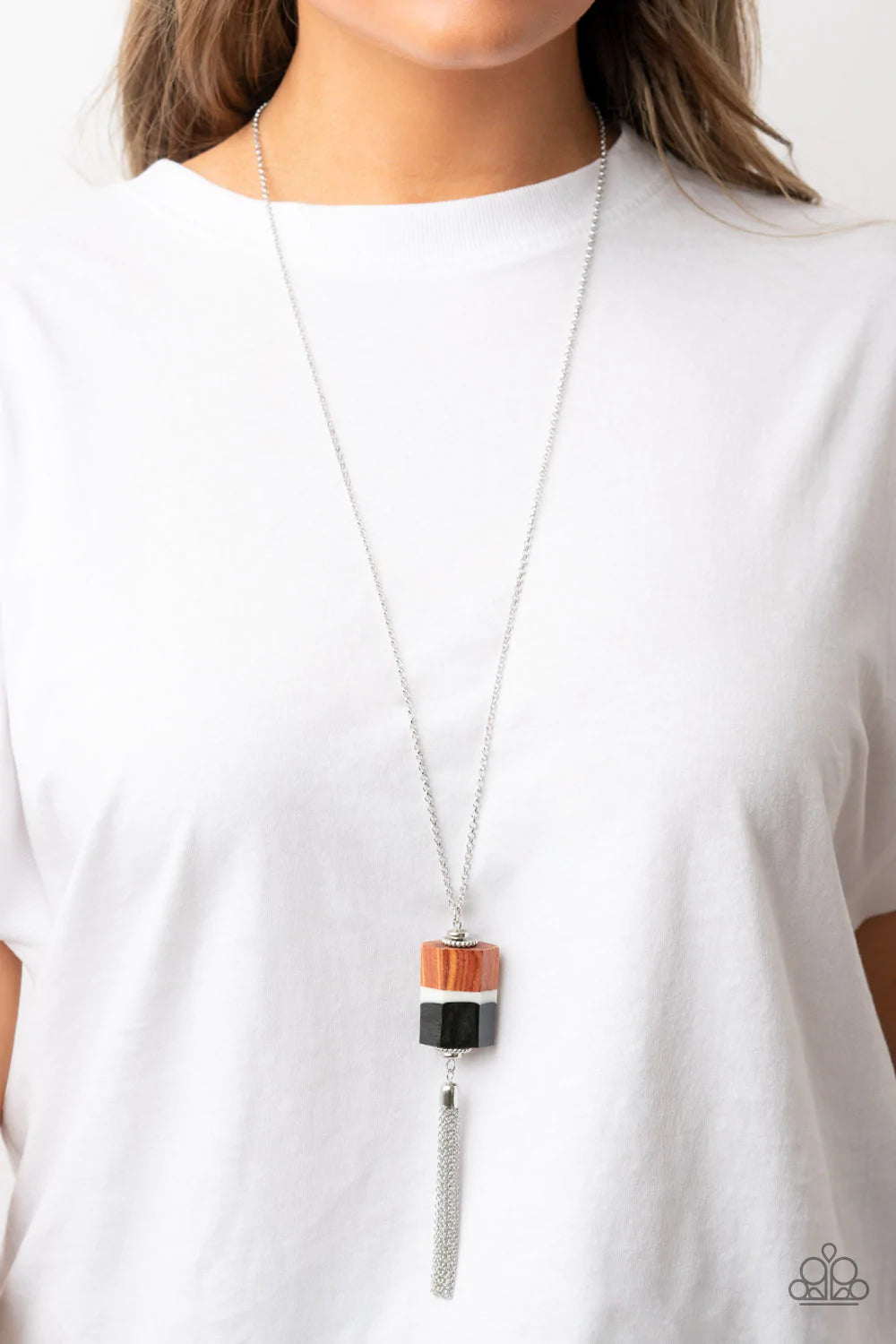 Reel It In Black Paparazzi Necklace