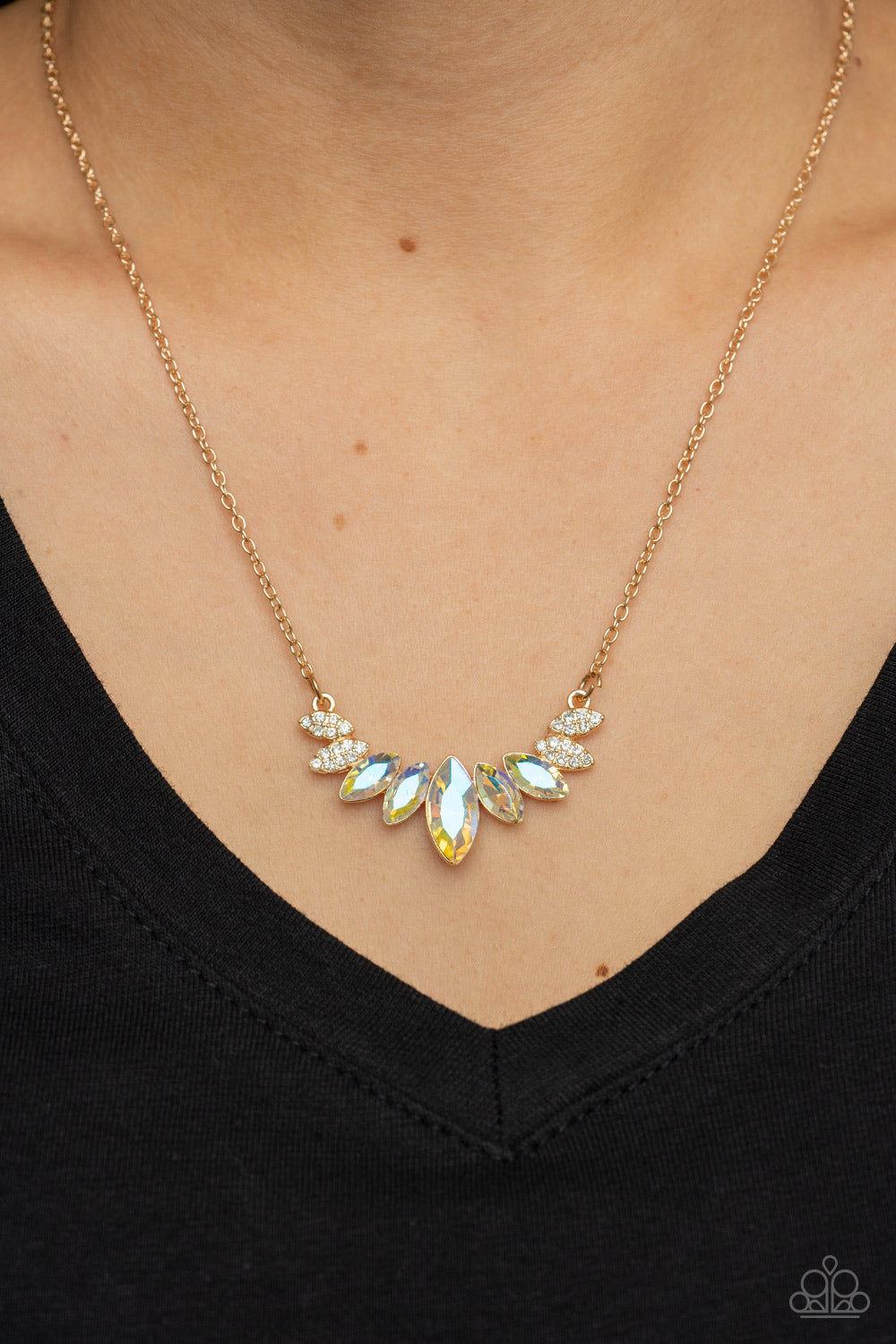 One Empire at a Time - Gold Paparazzi Necklace
