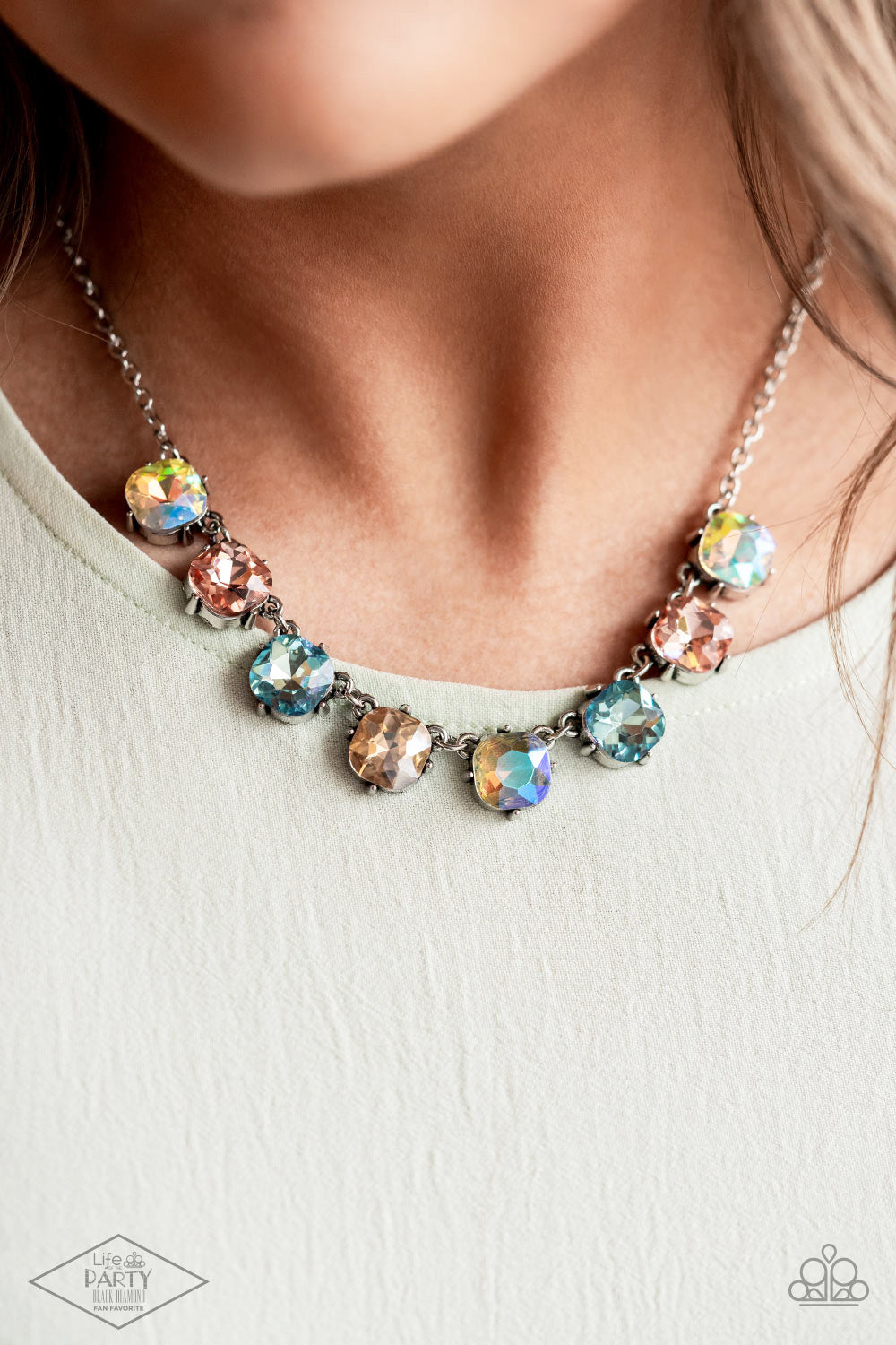 Dreamy Decorum - Multi Paparazzi Exclusive Life of the Party Necklace