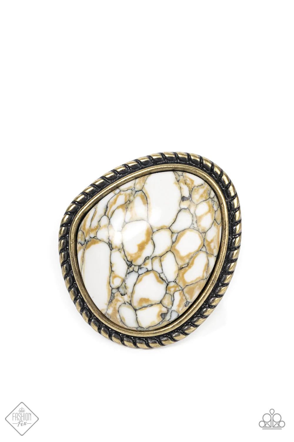 Take the High RODEO Brass Paparazzi Fashion Fix Ring