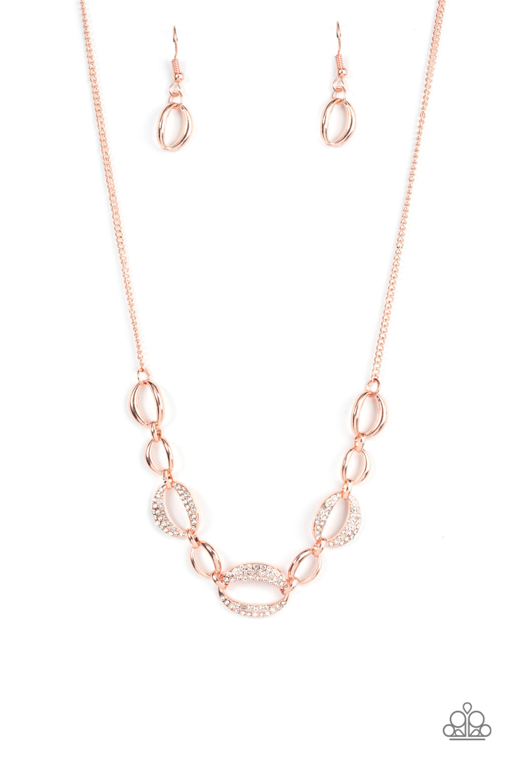 The Only Game in Town - Rose Gold Paparazzi Necklace