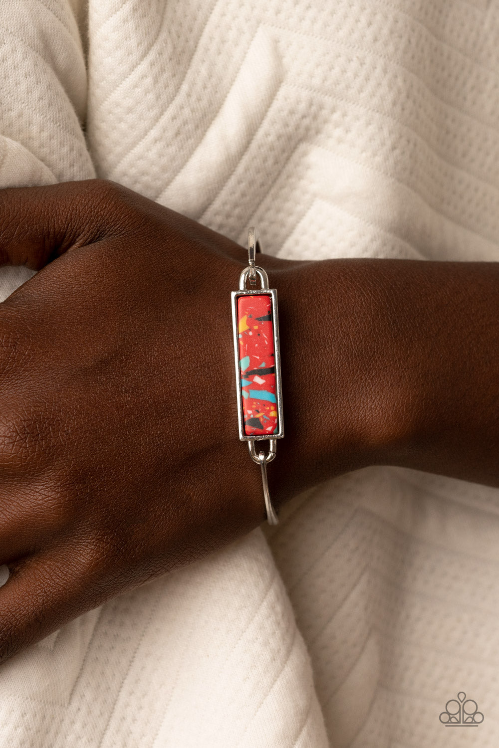 Terrazzo Tarot - Red Paparazzi Bracelet