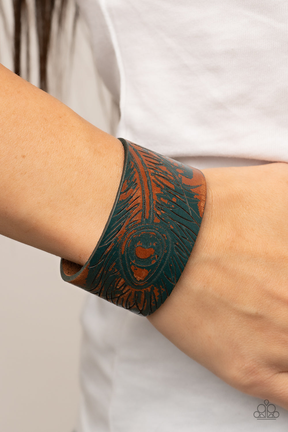 Positively Peacock - Blue Paparazzi Urban Bracelet